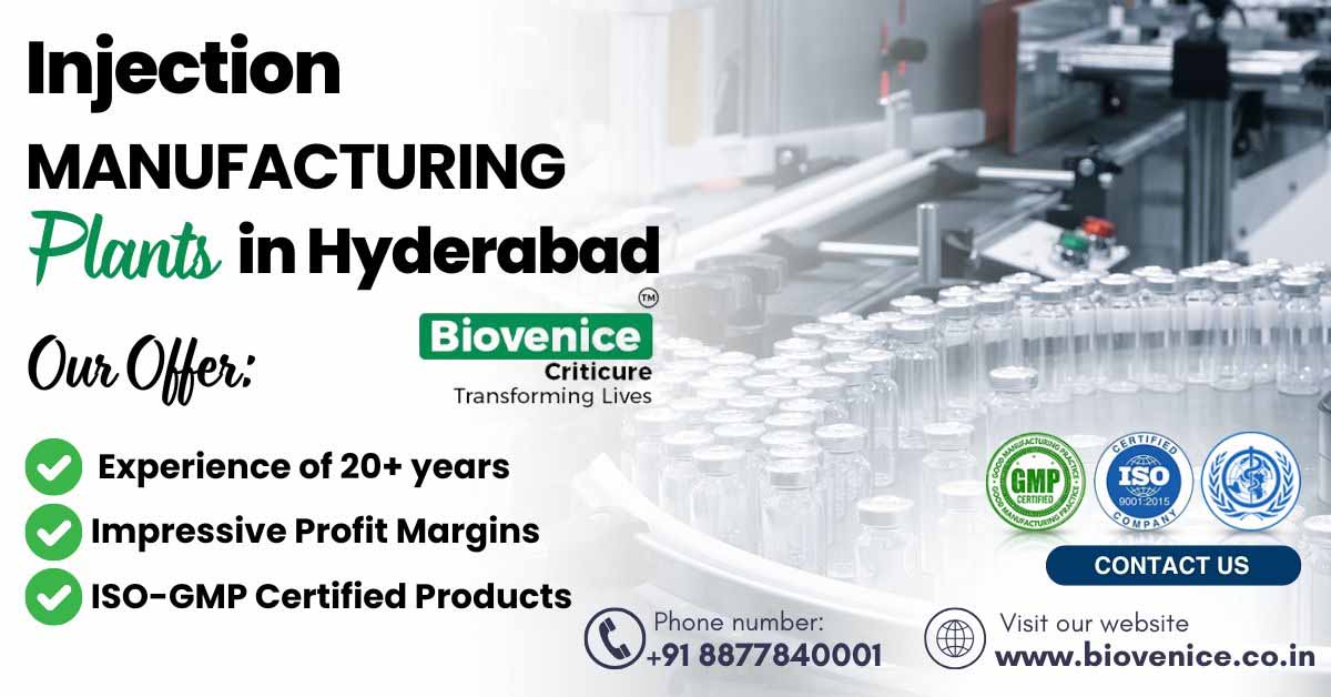 Which is one of the best injection manufacturing plants in Hyderabad, right for your injectables business growth? | Biovenice Criticure